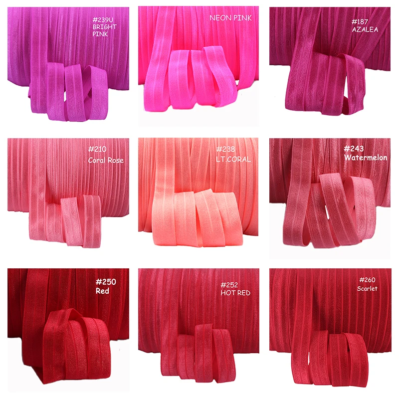 Блестящие на голову эластичная повязка для головы с 5/8 'цветов детей штаны эластичным поясом-резинкой Сделай Сам резинка волос; Повязка Галстуки лаков 96 цветов складе