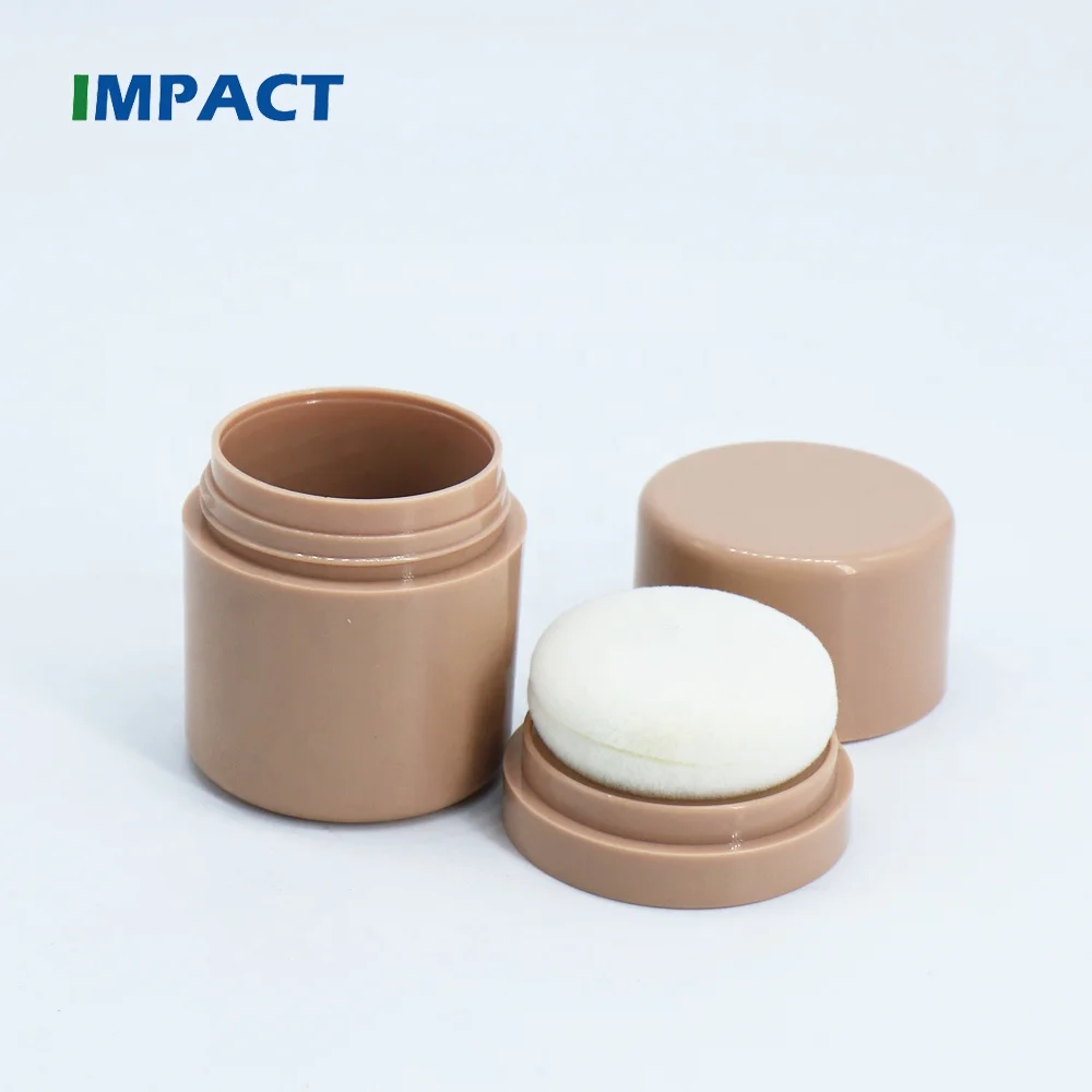 Pink Loose Powder Jar with Sponge
