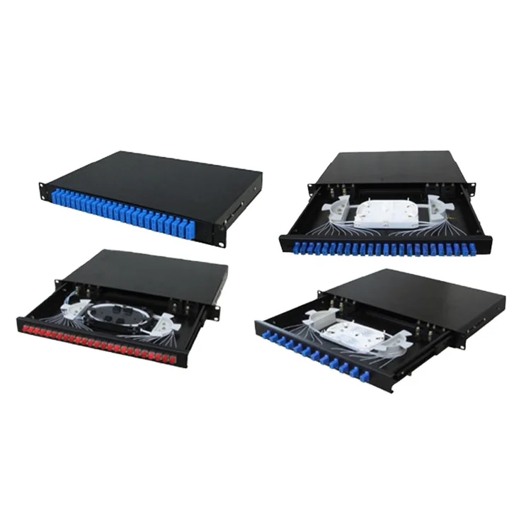 FCST03105 24 Port 96 Core Fiber Optic Distribution Box Patch Panel And ODF For ODN Network Distributing With Adaptor And Pigtail