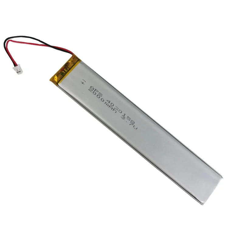 lipo 4030158 3.7V 2000mAh lithium ion battery OEM factory original rechargeable full capacity deep cycle polymer battery for GPS