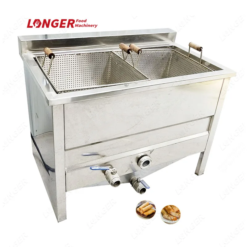 Fries Spring Rolls or Egg Rolls Frying Machine