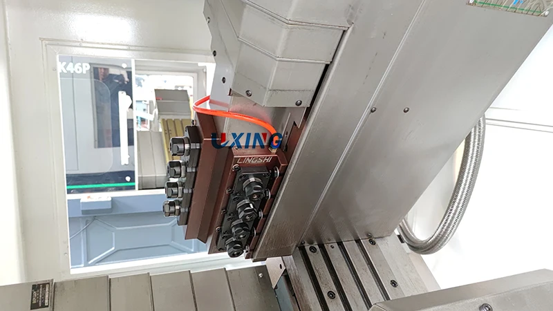 High precision slant bed cnc lathe and milling drilling machine turning center combine CK46D-8 with hydraulic turret