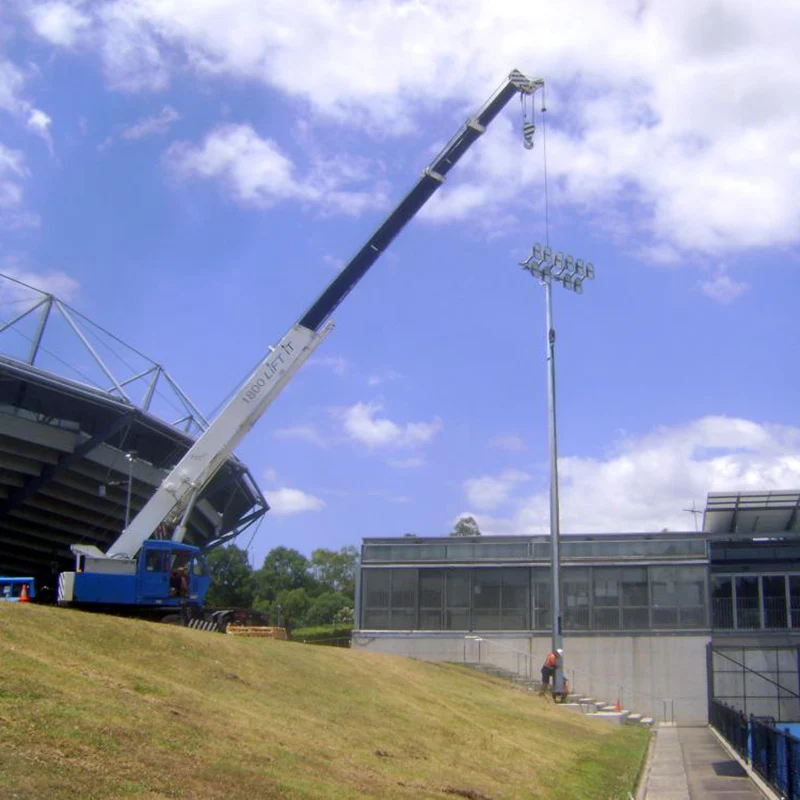 Lowering system explosion proof hot galvanized led high mast lighting