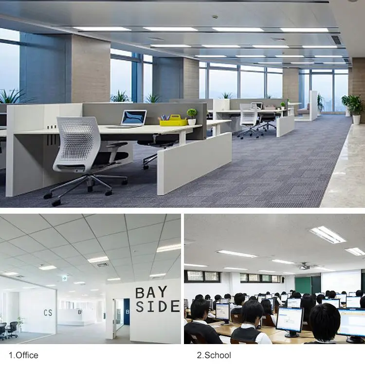 
New arrival energy efficient 600x600 led office ceiling panel troffer light 