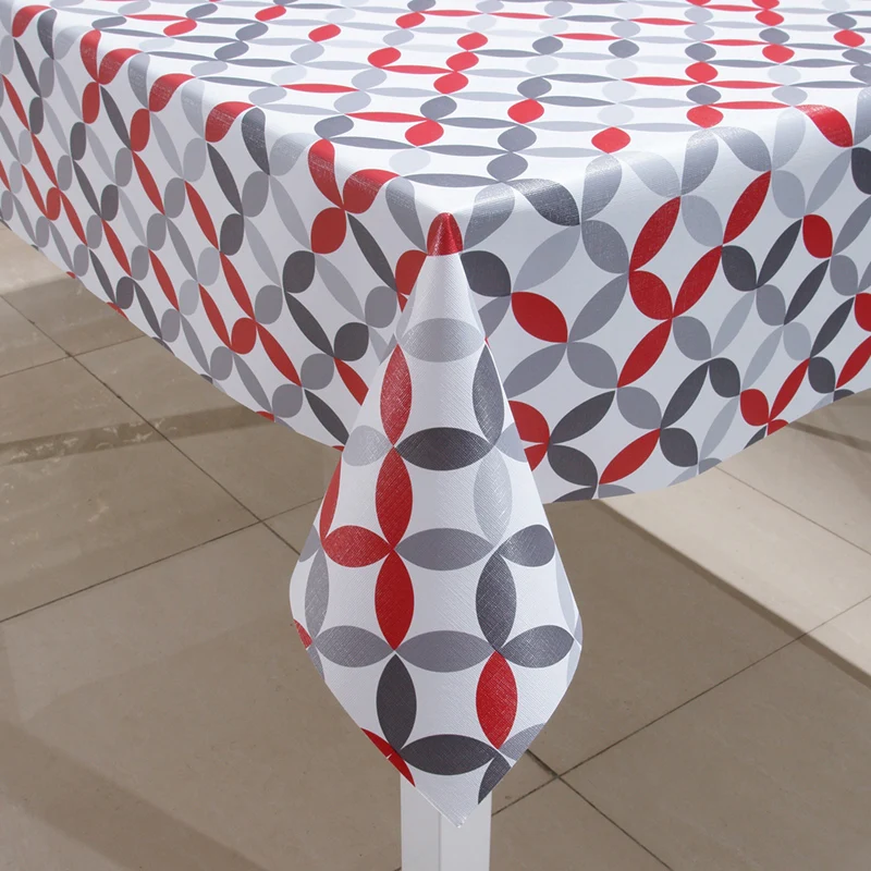 High quality waterproof dinning table cover tablecloths printed matte texture pvc tablecloth