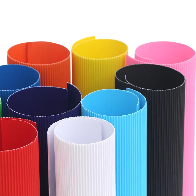 Цветной картон для упаковки подарков, 50*70 см, сделай сам, ручная работа, A4, гофрированная бумага