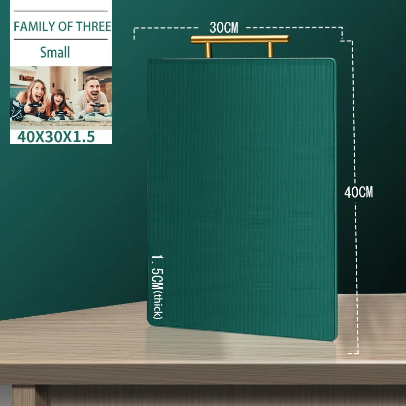 Professional water leakage prevention sublimation blank germproof bulk green plastic cutting boards set for kitchen