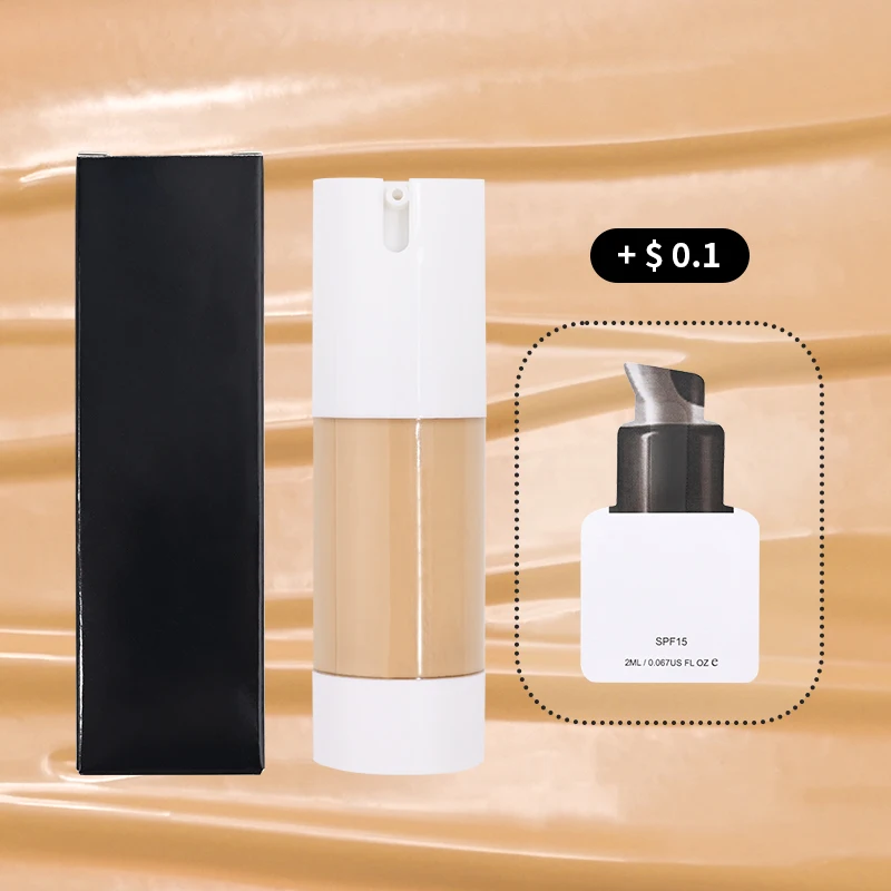 2ml High Quality Women Full Coverage Concealer Mineral Long Lasting Pressed Liquid Foundation Makeup Base