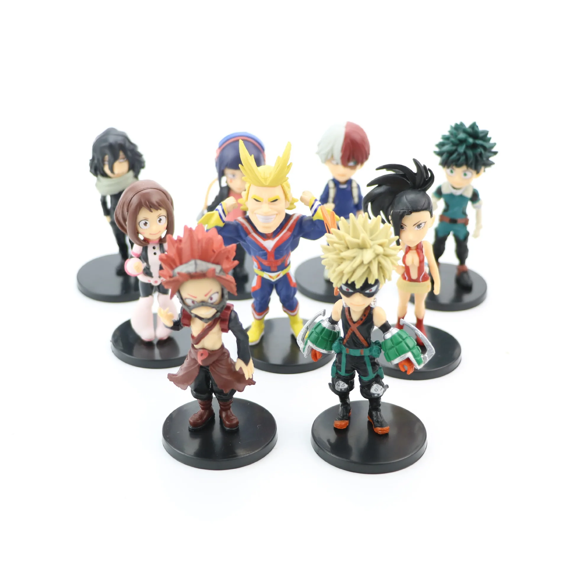 9 pcs a set 10 cm Mini Midoriya Izuku Bakugou Katsuki My Hero Academia