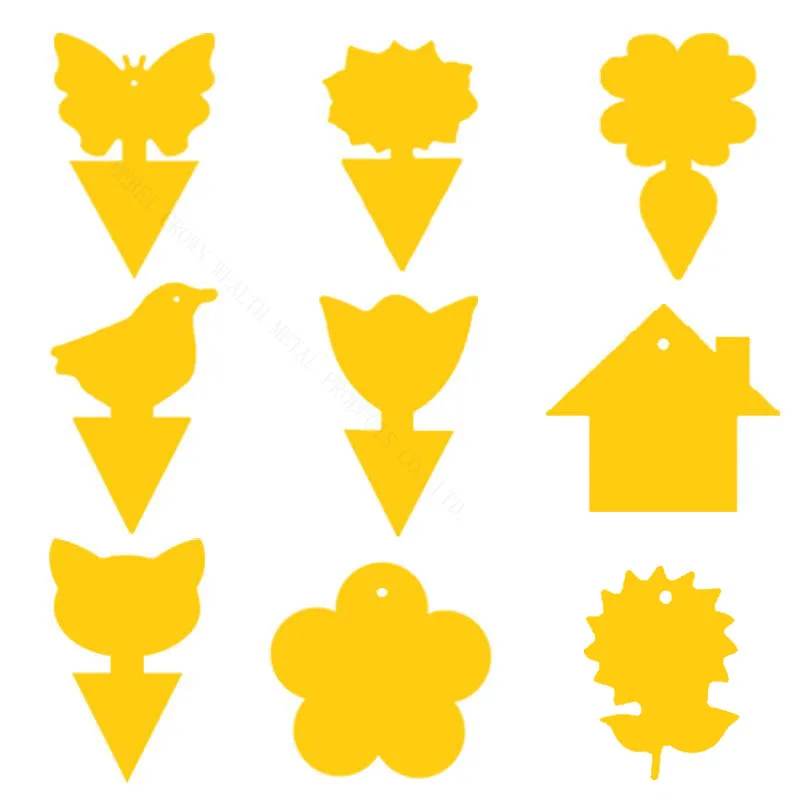 hot-sale double-glue batcard sticky coloured and sticky fruit fly trap yellow sticker