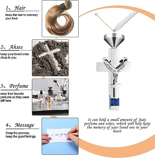 Mix Styles Birthstone Cremation Heart Urn Necklace Ashes Jewelry for Women Men Keepsake Pendant Memorial Locket Ash Holder