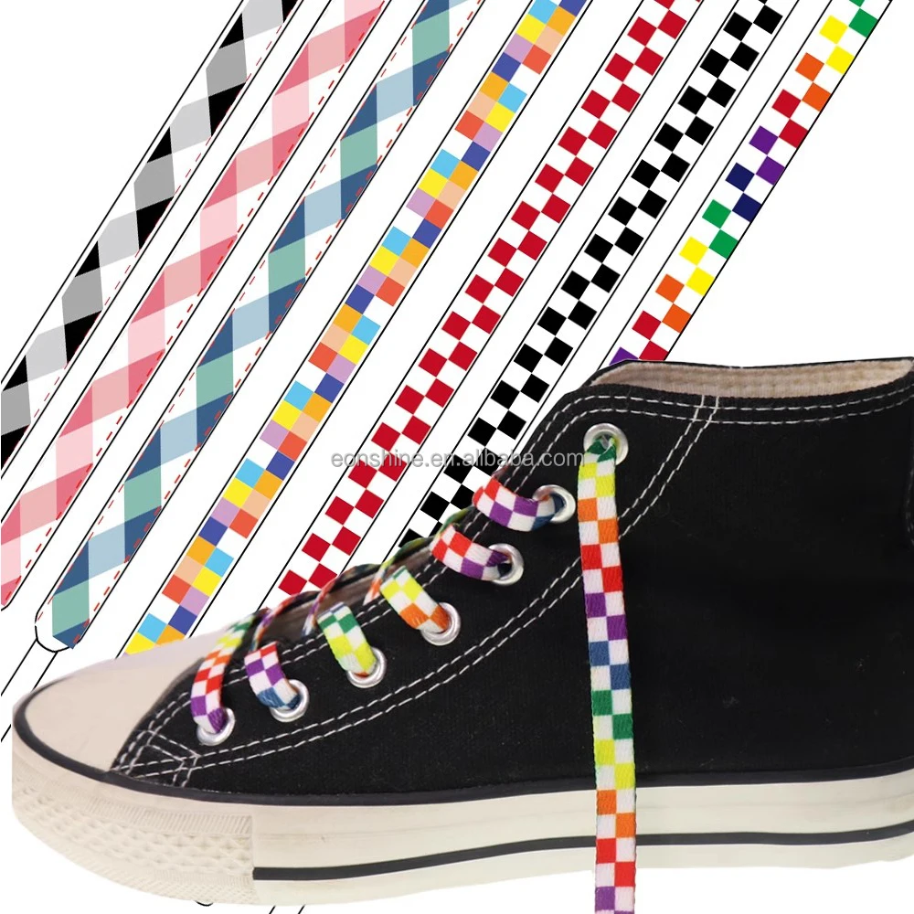 Custom Printed Flat Shoelace Bulk Thick Shoe Laces Pattern Branded Bold Animal Print Shoelaces