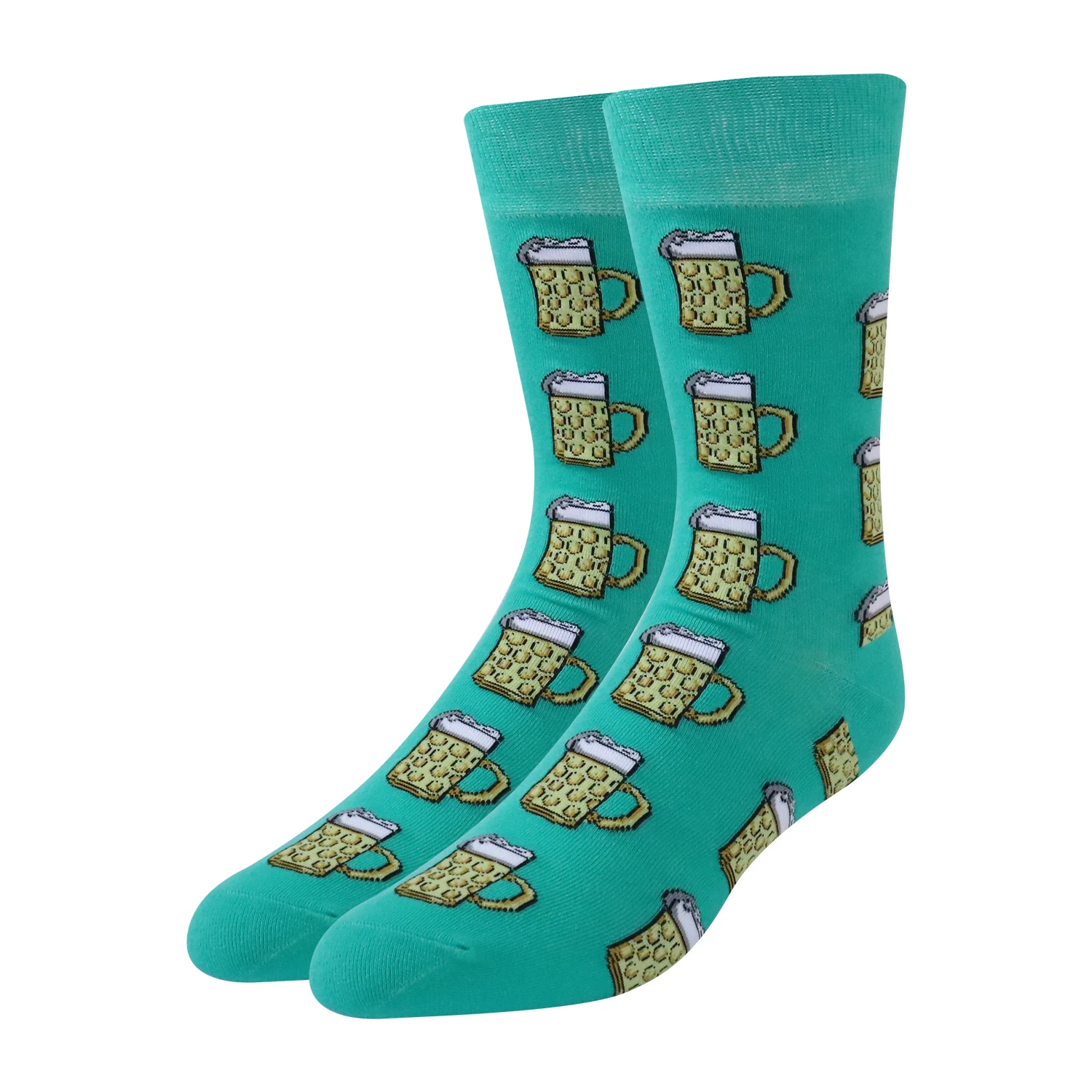 2021 new design jacquard high quality red fashion customized logo classic men socks