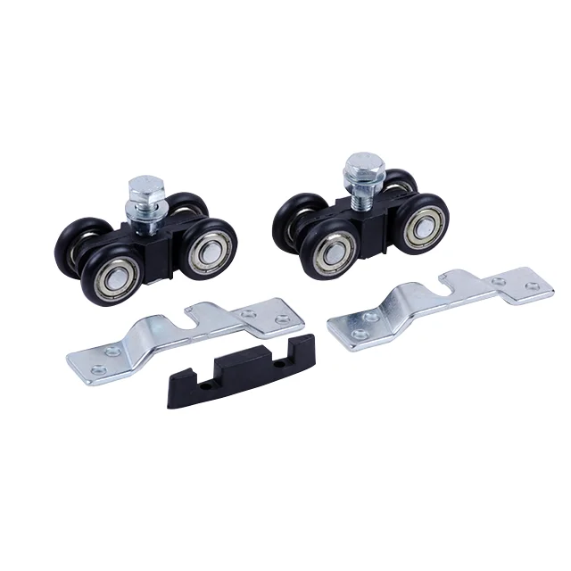 junaobao door track and roller for sliding door system nylon suspending sliding partition roller