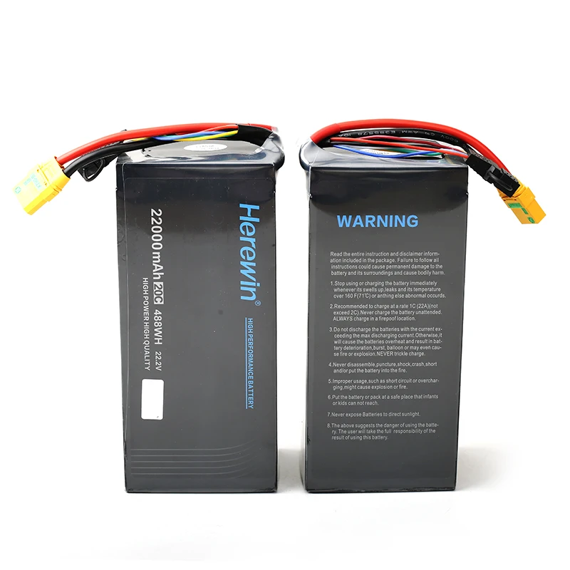 Factory Supply Herewin 22000mah 6s 12s lipo battery in Stock