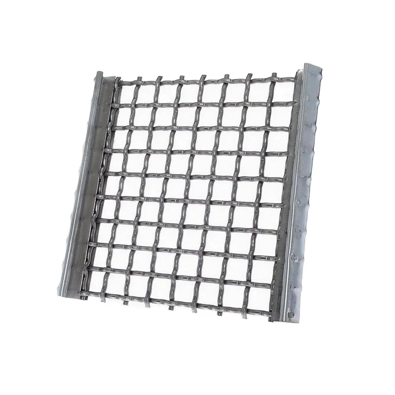 Hook Type Mn steel crimped wire mesh price crushers screens