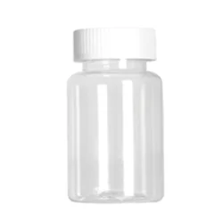 High quality 300ml plastic pet Safety knob transparent capsules pill bottles