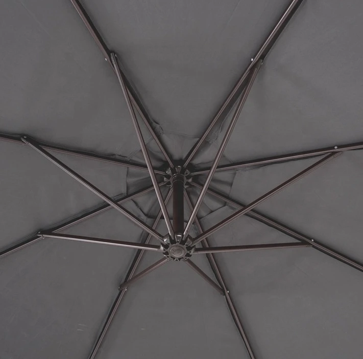 Outdoor Aluminum Luxury Garden Patio Parasol Villas Umbrella Table Umbrella Easy Folding Sun Umbrella for Hotel Restaurant