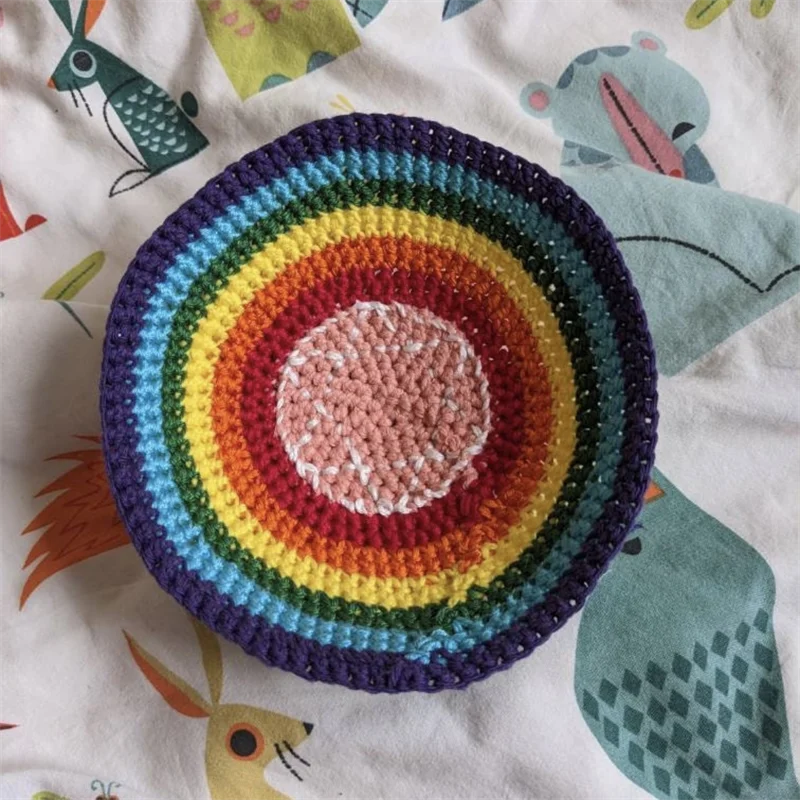 Custom Size And Color Handmade 100% Cotton Islamic Yarmulke Crochet Kippa Knitted Yarmulke  Amigurumi Crocheted Yarmulke