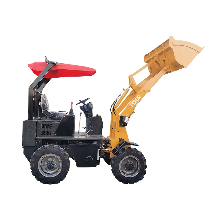 2024 TDER 0.8 ton loader mini loader china 906 mini wheel loader in farm