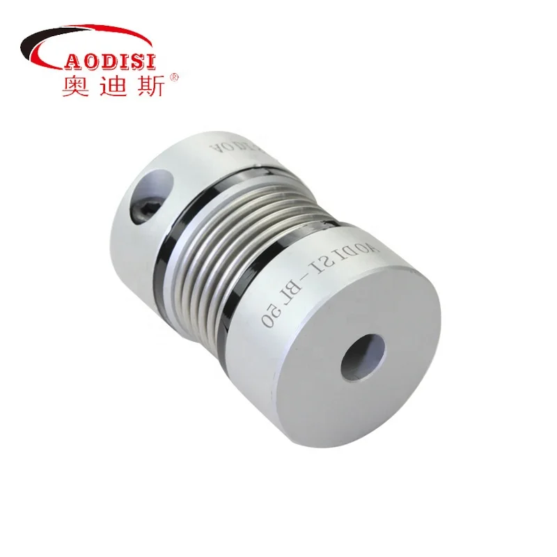 Aodisi  BI set screw type similar to BWC BWLC type Aluminum Alloy micro Bellow flexible coupling