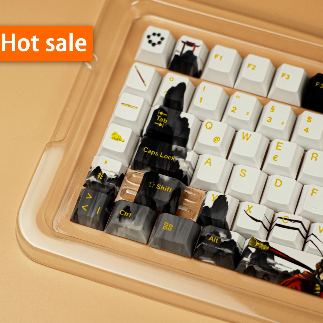 Customizable Design Goku Keycap German ISO de Keycaps Oem Profile PBT Dye Sublimation Cartoon Keycaps