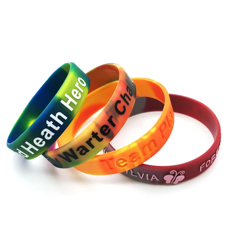 Cheap New Bracelets Silicone Wristbands Wristband Bracelets for Festival Custom Logo Silicone Bracelet Unisex BANGLES Silicon