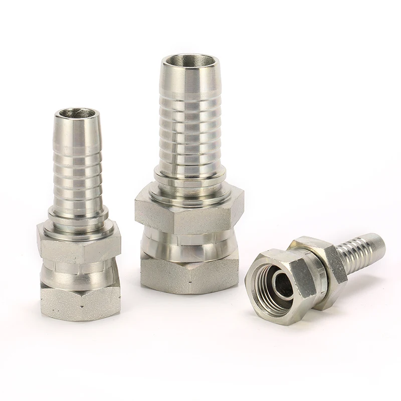 Adapter Hose Installation 60 Degree Double Hexagon BSP Female Pipe for 22611D Hydraulic