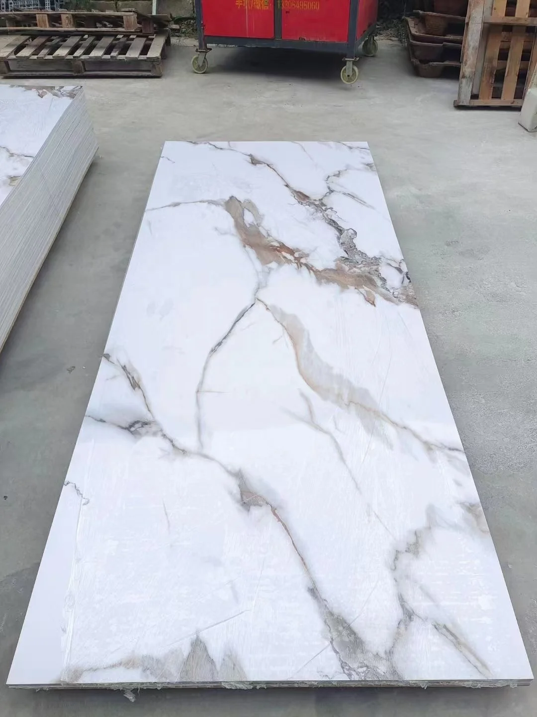 High Quality Wall paper For Interior Decoration White Marble Panel