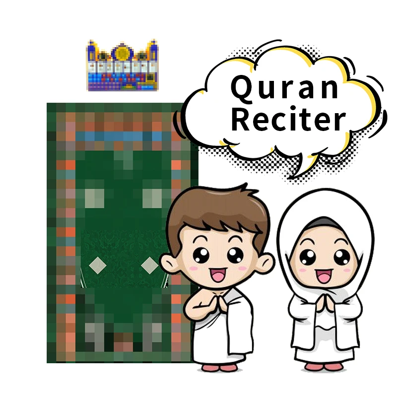 Muslim Gift Electric Islamic Products Quran Recitator Coran Educational Digital Prayer Rug Mat With LCD Screen