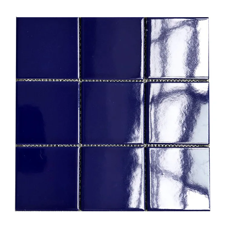 Синяя плитка для бассейна, распродажа, нескользящая керамическая мозаика