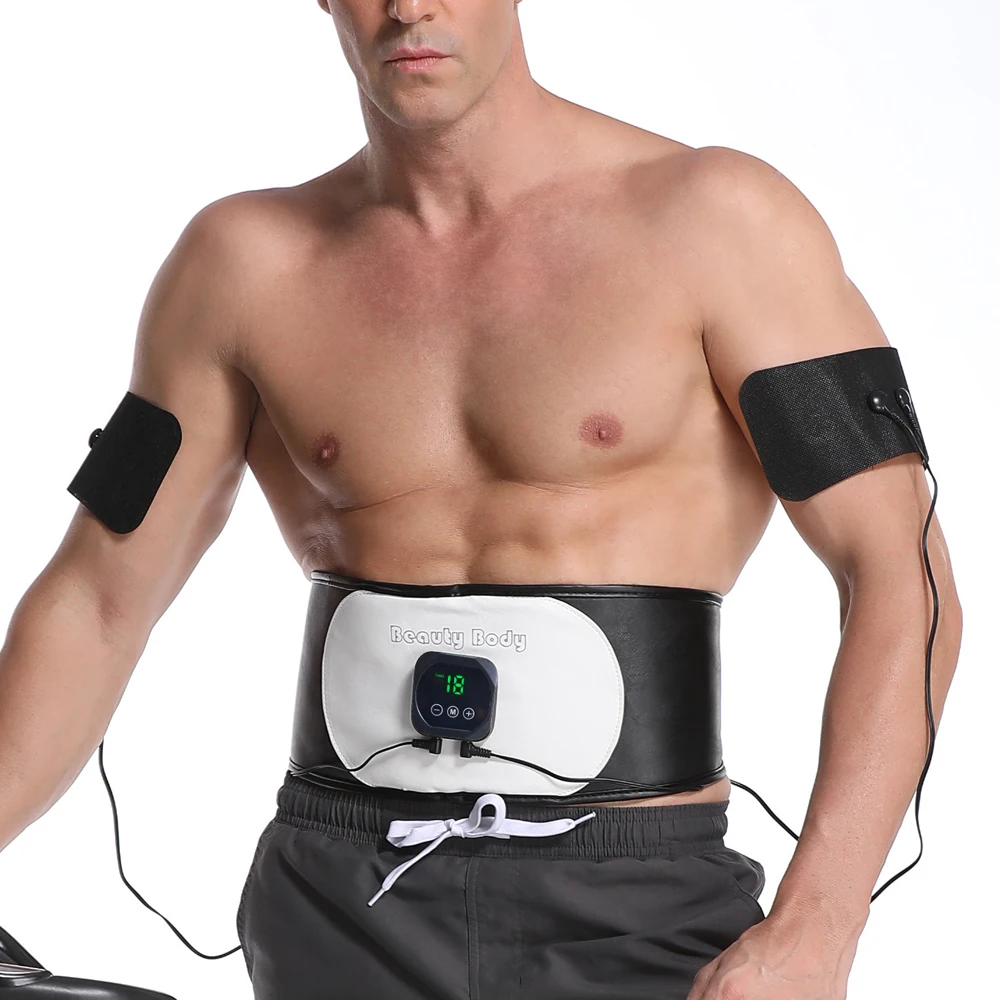 Sports Training Slimming Massage EMS Fitness Belt Abdominal Muscle Stimulator Massager
