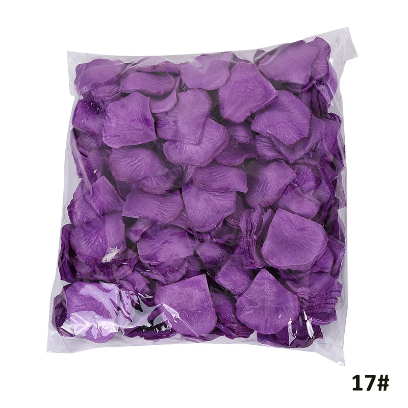 Wholesale high quality artificial silk flower rose petal for wedding decorations L19135