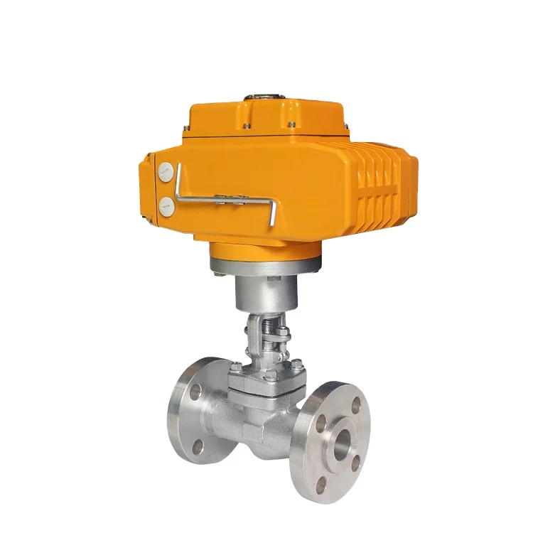 Промышленный DN50 моторизованный шаровой клапан с фланцовым корпусом из литой стали и электроприводом COVNA