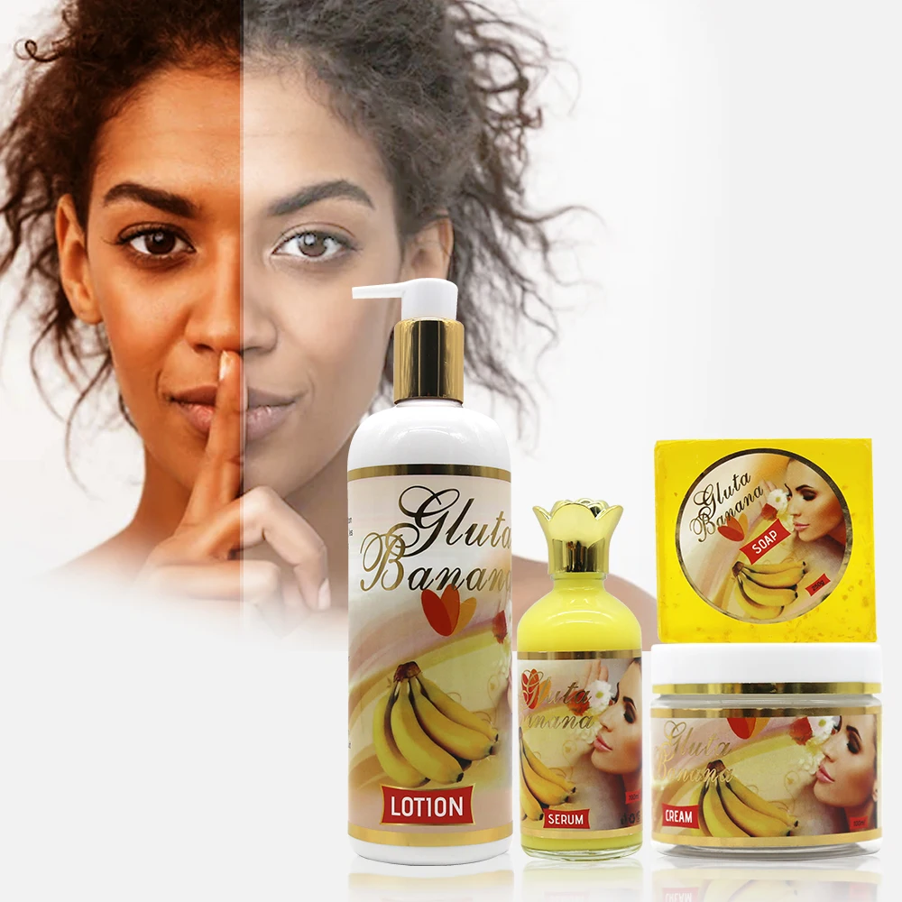 Wholesale Banana Gluta Facial Kit Anti Acne Anti Aging Skin Care Set