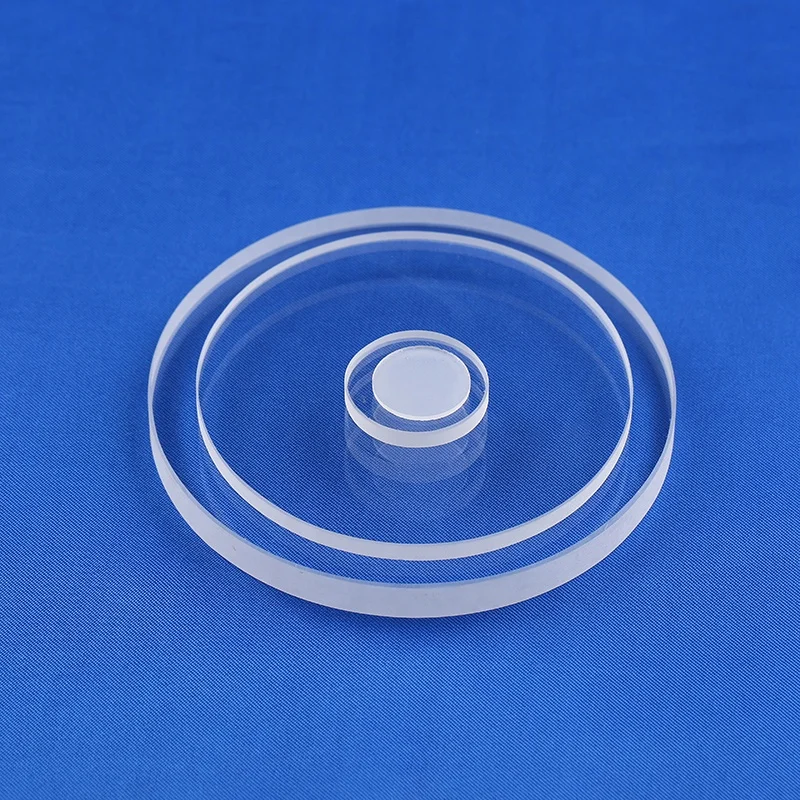 Hand-made round quartz glass round transparent quartz plate quartz window piece