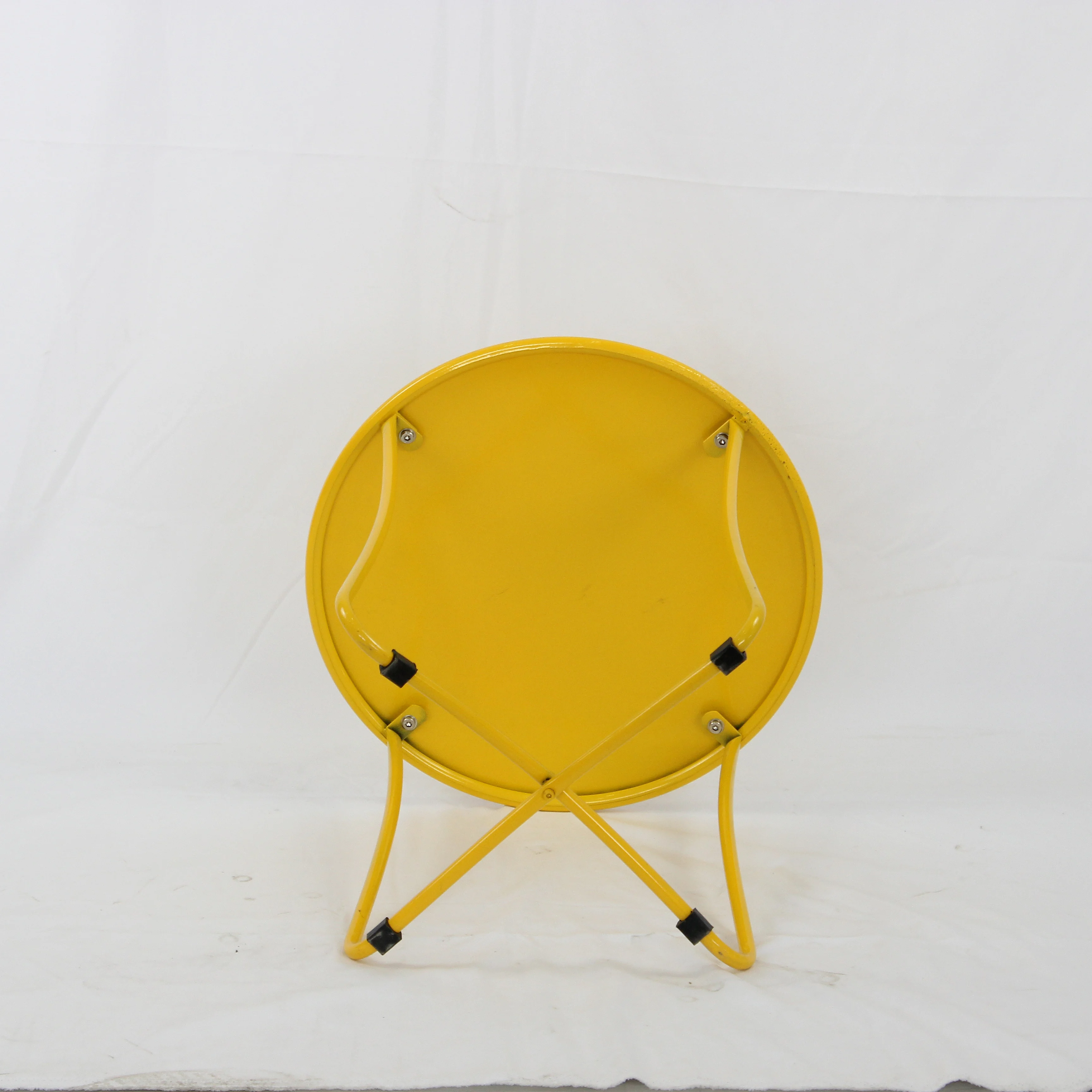 2022 fashionable hot Modern living room cross leg metal coffee Table with round surface