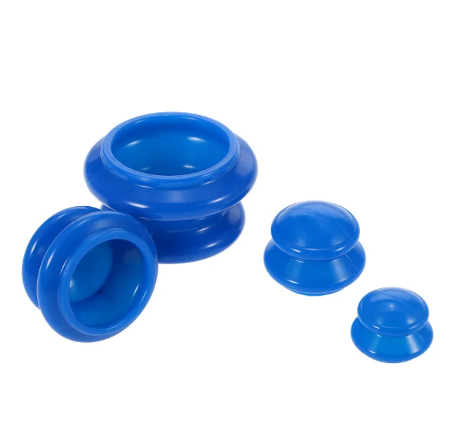 
Hot Selling Anti Cellulite Vacuum Cupping Cup Silicone Family Facial Whole Body Massage Therapy Cupping Cup Set 4 Size 