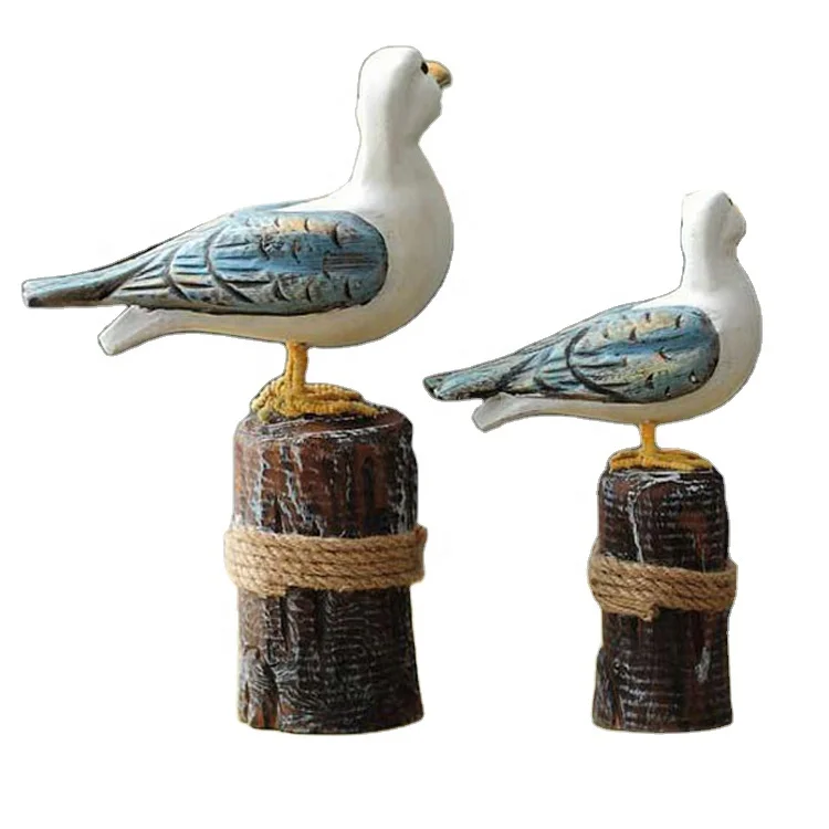 Cheap Price Home Ornament Poly Resin Animal Seagull Figurine