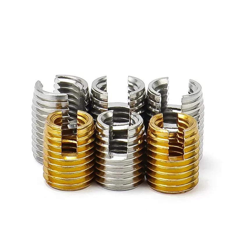 M2 M2.5 M3 M4 M5 M6 M8 M10 M12 Self Tapping insert nut Bushing 302 slotted type Wire Thread Repair Insert