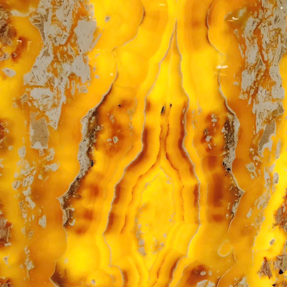 Elegant Backlit translucency natural onyx natural tile Onyx slab yellow stone for orient style decoration
