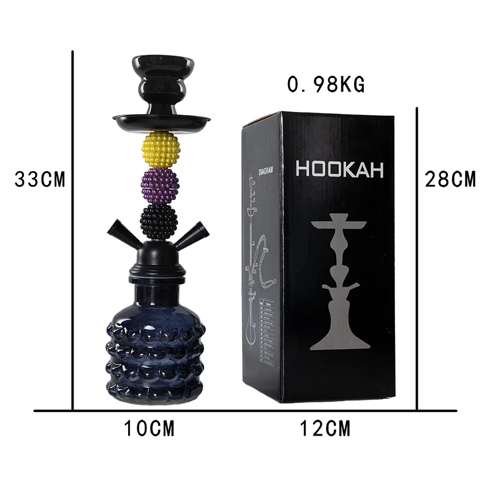 Cheap Wholesale Glass Hubbly Shesha Portable Hookahs Flavor Shisha Hookah Set With Accessories