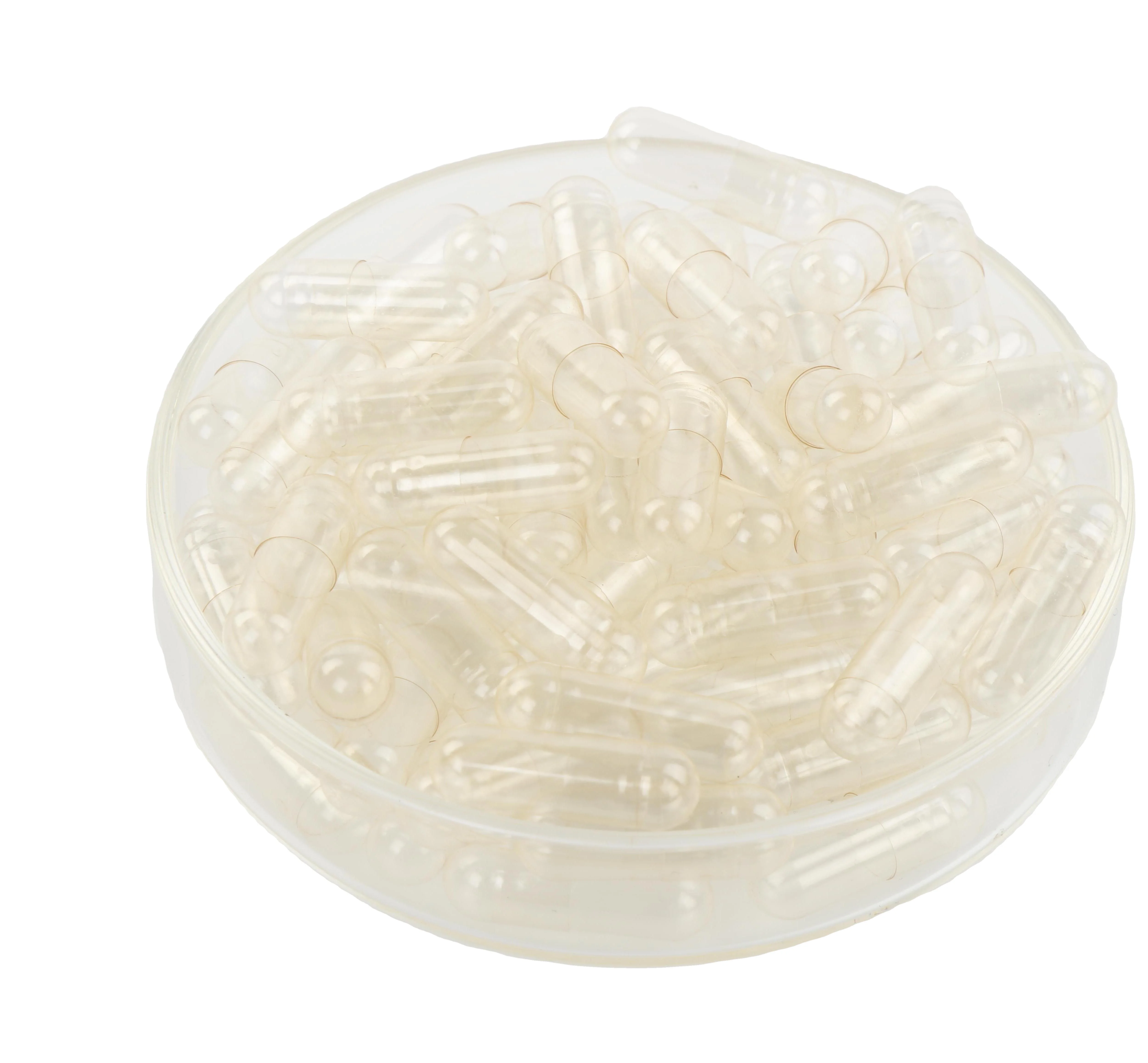 KANGKE Factory Transparent Empty Vegetable/ Gelatin Capsules pills