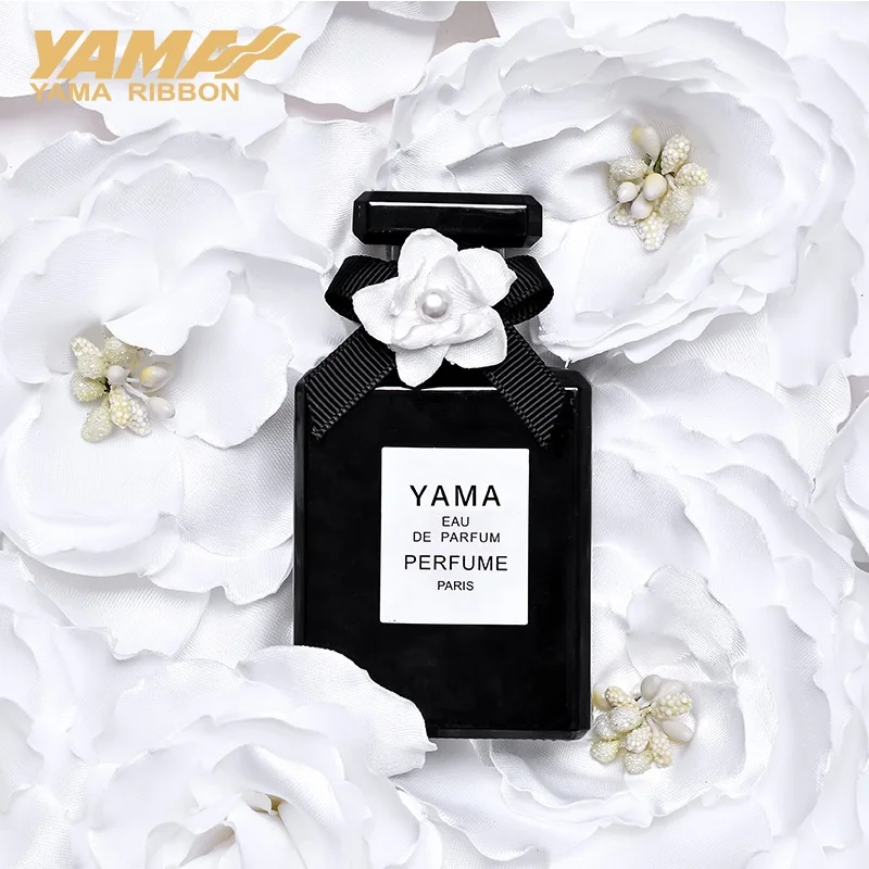 Yama ribbon stock wholesale polyester classic black white grey grosgrain ribbon for gift wrapping box 100 yards