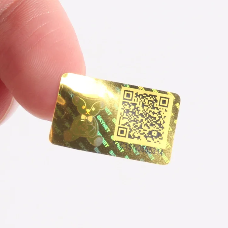 Голографические защитные этикетки с 3D принтом для защиты от подделки