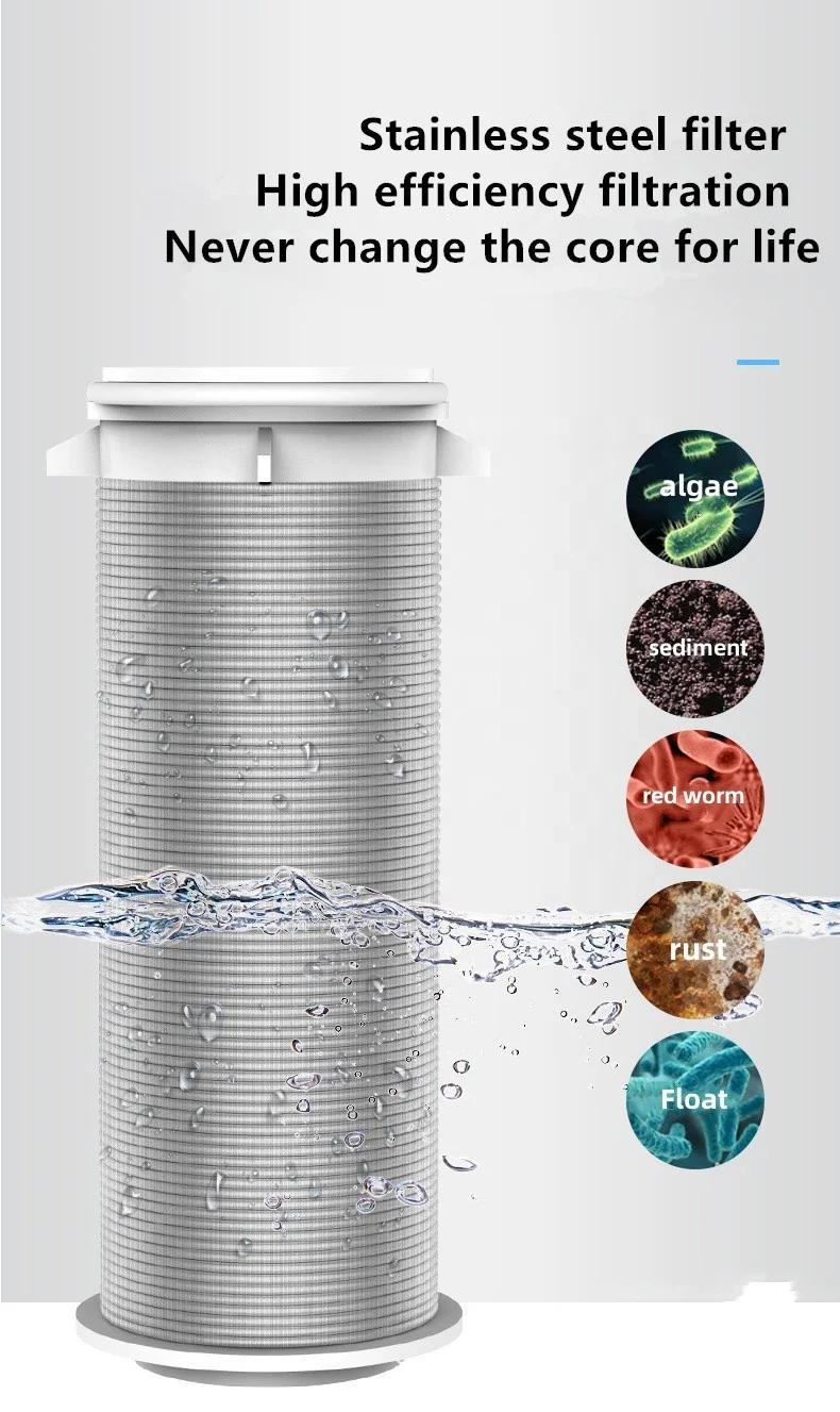 Whole House Water Treatment Filters Automatic Brass Water Pre Filter Washable Mesh Removing Sediment