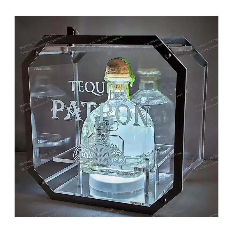 Ночной клуб Patro n индивидуальный логотип светодиодная бутылка для ведущего, бутылка, прославитель, дальние вечеринки