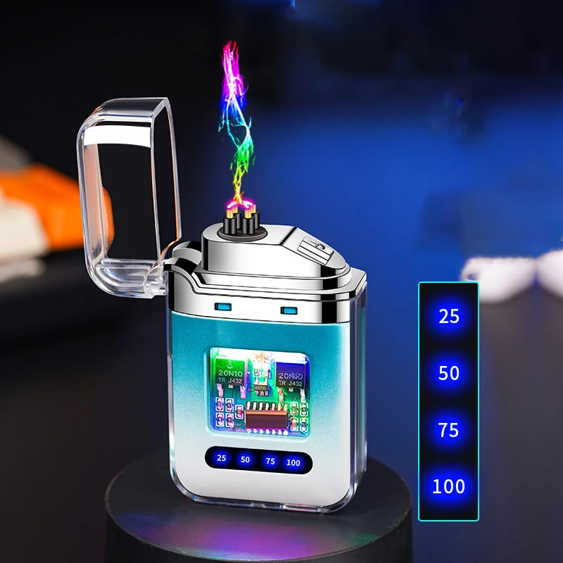 Перезаряжаемая беспламенная зажигалка с USB-дисплеем