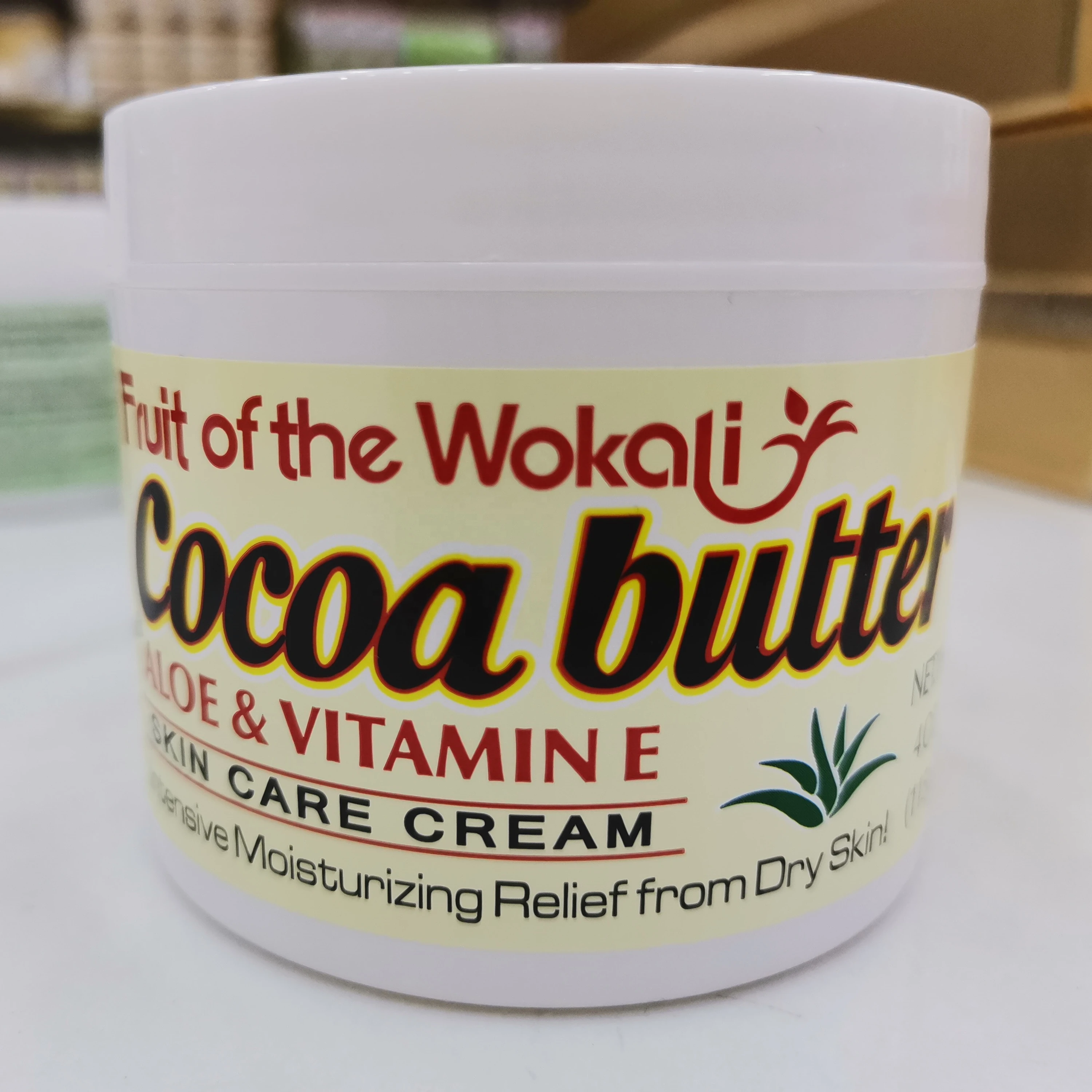 Best Seller Wokali Pure Natural 115G Cocoa Butter Skin Care Cream- With Aloe & Vitamin E,  Moisturizing & Dry Skin Relief