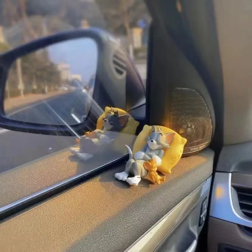 Cat and Mouse Tom Jerry Cute Book Desktop Doll Small Decorations Car Decorations Cartoon Decorations